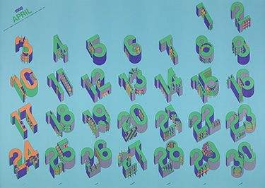MoMAポスターカレンダー1988年4月